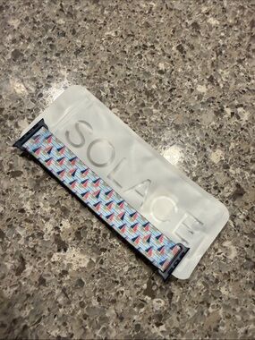Solace Women’s Sailboat Pattern Stretch Watch Band - Blue, Red, White